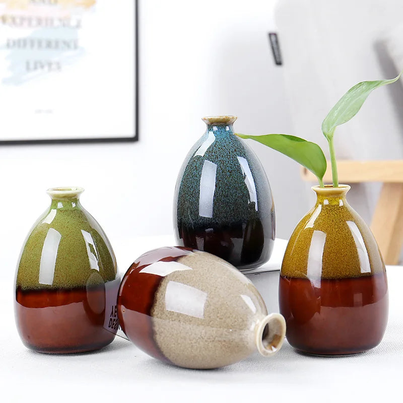 Set 3 mini Vasi Ceramic Colorati Moderni-Lusso e Dimora