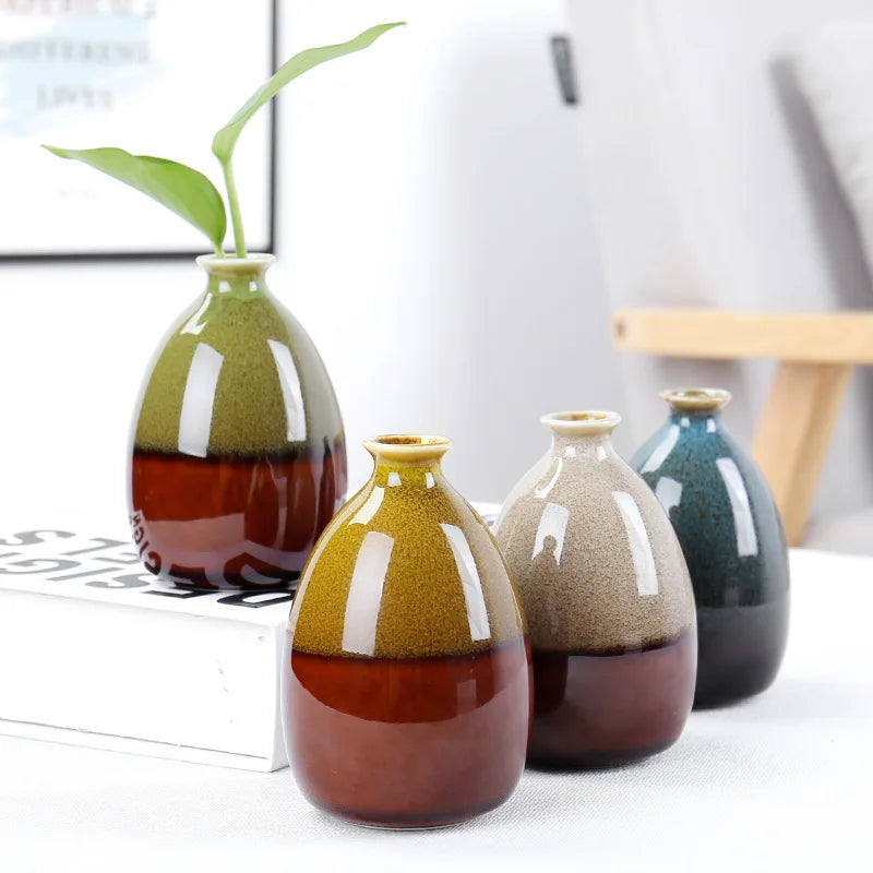 Set 3 mini Vasi Ceramic Colorati Moderni-Lusso e Dimora