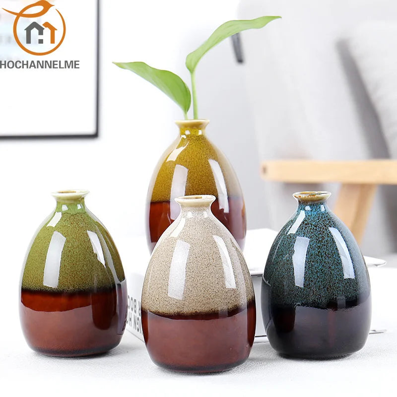 Set 3 mini Vasi Ceramic Colorati Moderni-Lusso e Dimora