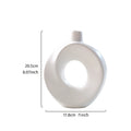 1PC, A Creative and Simple Resin White Donut Vase, A Modern Home Decoration Vase